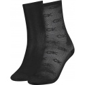 Skarpetki Damskie CALVIN KLEIN 701218916 002 CK Women Sock 2P Monogram Mesh
