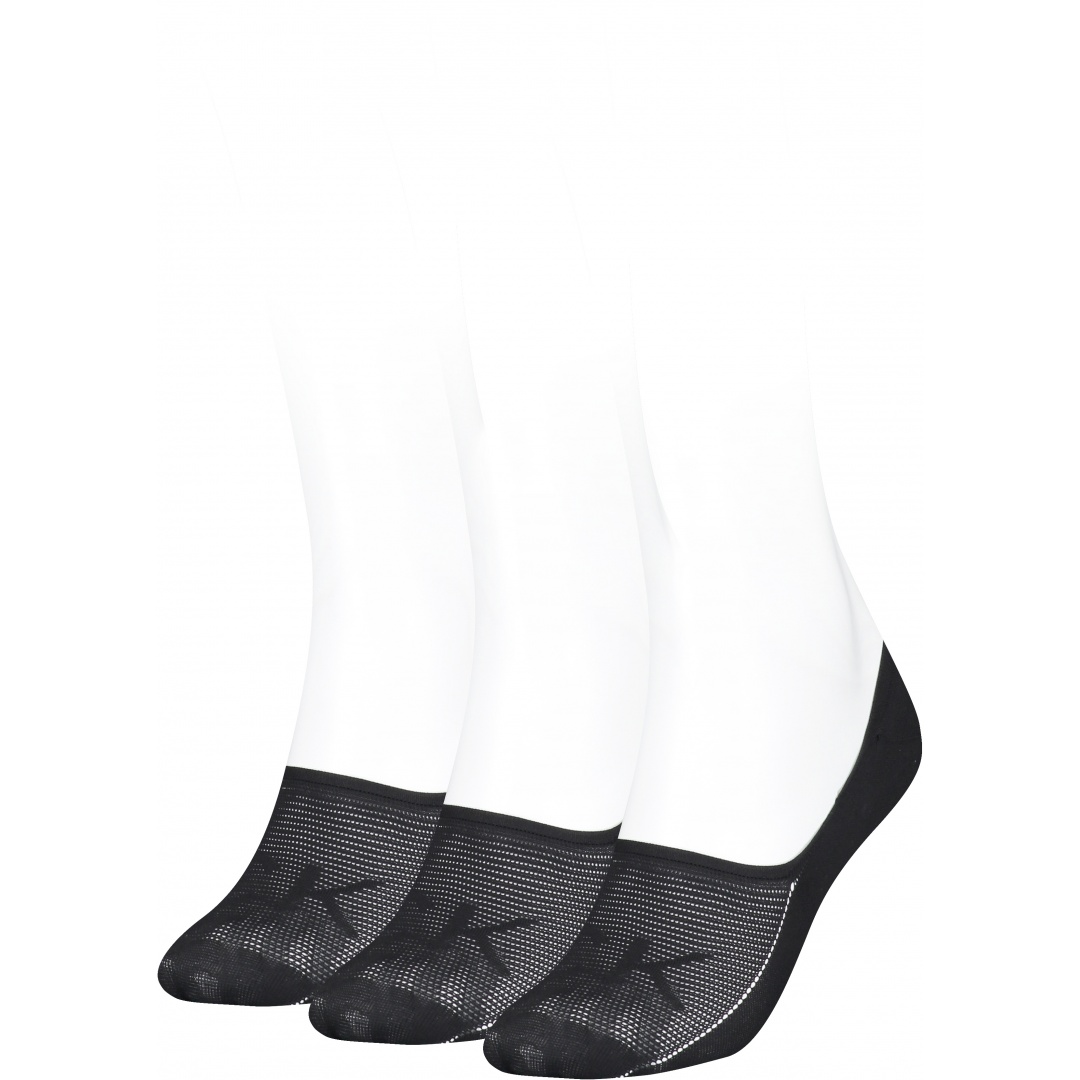 Skarpetki Damskie CALVIN KLEIN 701218918 002 CK Women Footie High Cut 3P