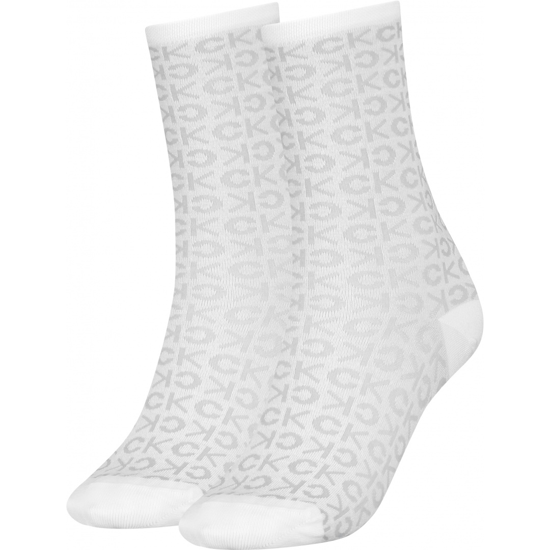 Skarpetki Damskie CALVIN KLEIN 701218937 001 CK Women Sock 2P Mirrored CK