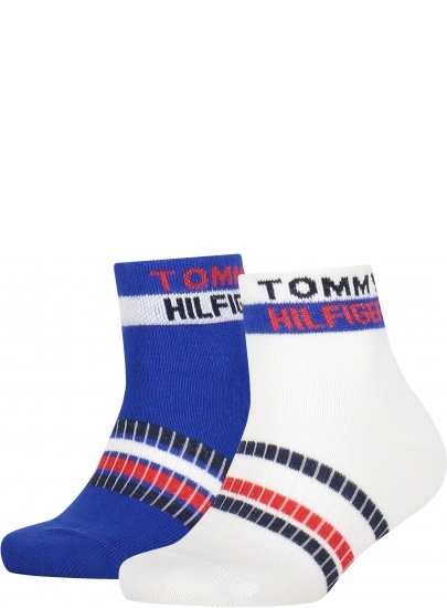 Skarpetki Dziecięce TOMMY HILFIGER 701218369 001 TH Kids Quarter 2P Logo