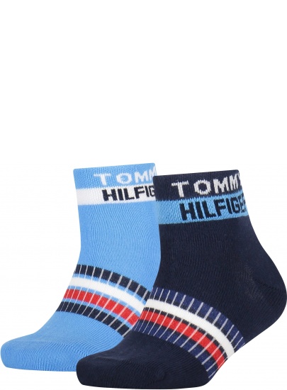 Skarpetki Dziecięce TOMMY HILFIGER 701218369 002 TH Kids Quarter 2P Logo