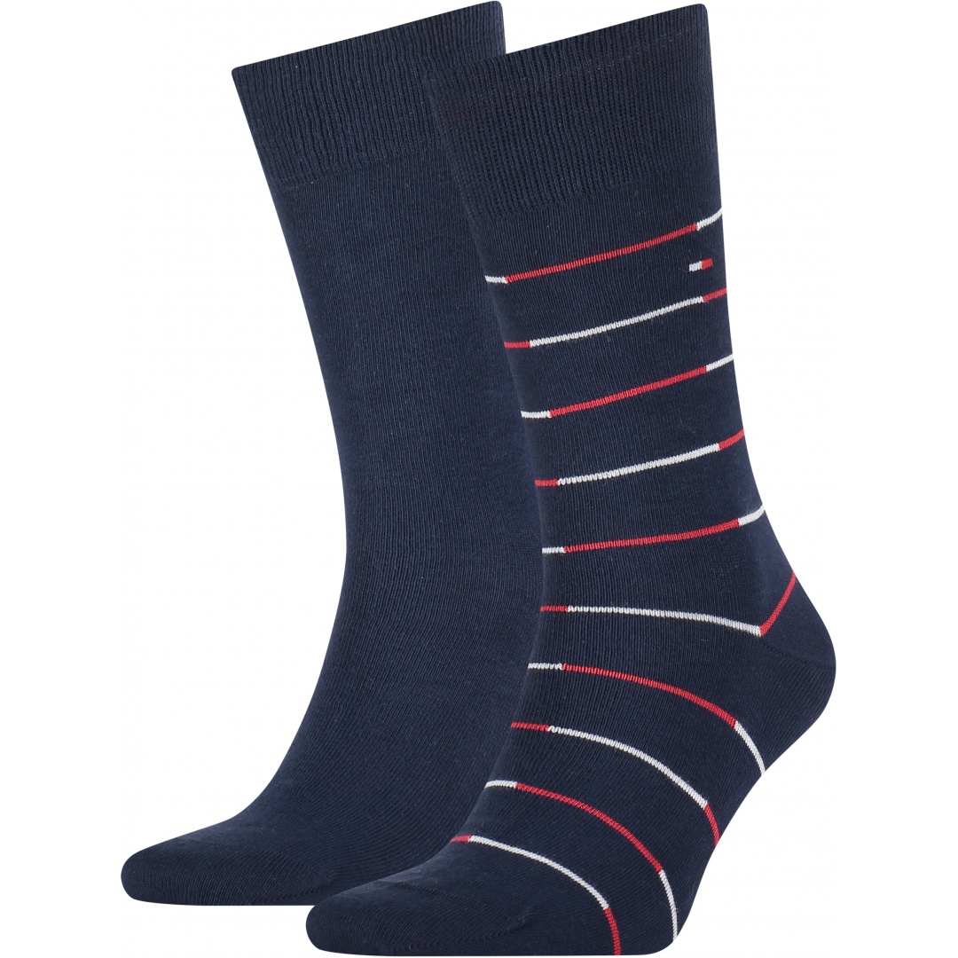 Skarpetki Męskie TOMMY HILFIGER 701218382 002 TH Men Sock 2P Tommy Stripe