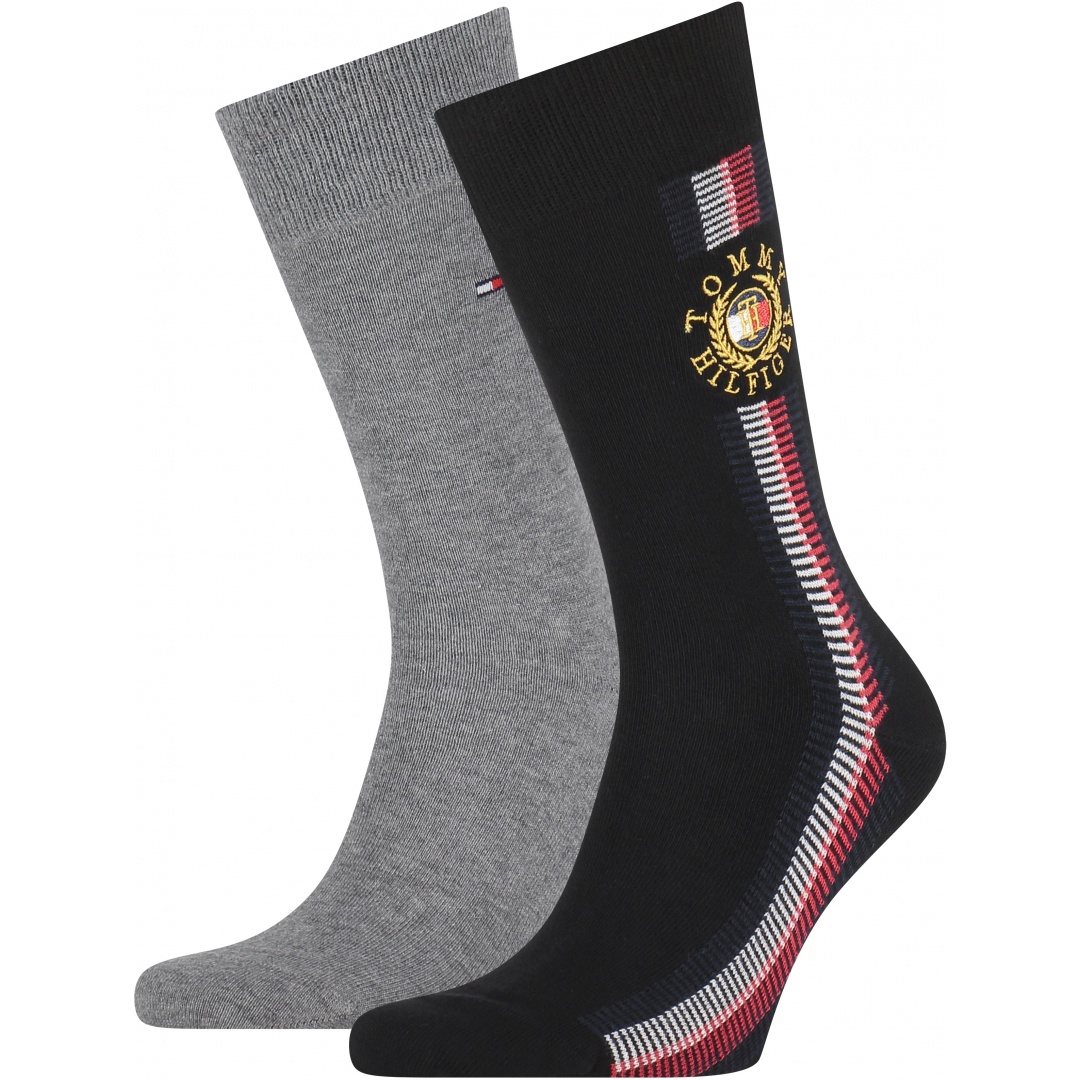 Skarpetki Męskie TOMMY HILFIGER 701219081 001 TH Men Sock 2P Global Ribbon