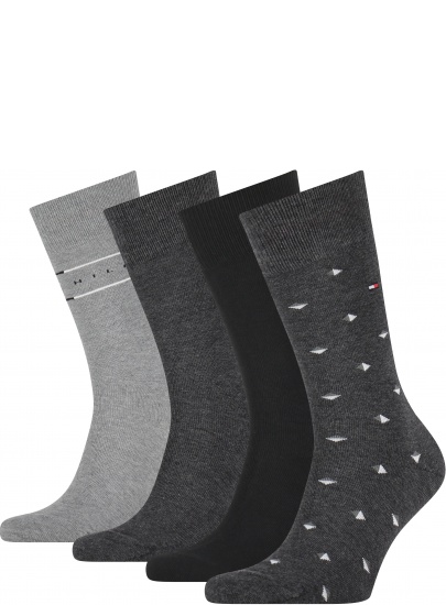 Skarpetki Męskie TOMMY HILFIGER 701218308 002 TH Men Sock 4P Tin Giftbox