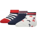 Skarpetki Niemowlęce TOMMY HILFIGER 701218363 001 TH Baby Sock 3P Newborn