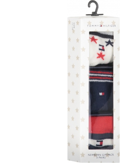Skarpetki Niemowlęce TOMMY HILFIGER 701218363 001 TH Baby Sock 3P Newborn