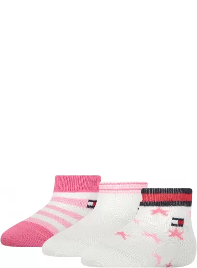 Skarpetki Niemowlęce TOMMY HILFIGER 701218363 002 TH Baby Sock 3P Newborn