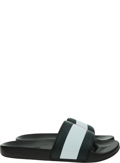 Klapki Męskie TOMMY HILFIGER Rubber Th Flag Pool FM0FM04263 BDS