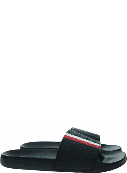 Klapki Męskie TOMMY HILFIGER Corporate Monogram Pool Slide FM0FM03975 DW5