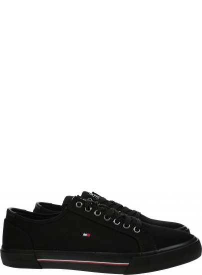 Trampki Męskie TOMMY HILFIGER Core Corporate Canvas Vulc FM0FM04000 BDS