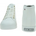 Białe Trampki TOMMY HILFIGER Essential Midcut Sneakers FW0FW06176 YBR