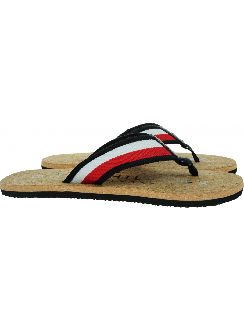 Japonki Męskie TOMMY HILFIGER Cork Beach Sandal FM0FM03986 0GY
