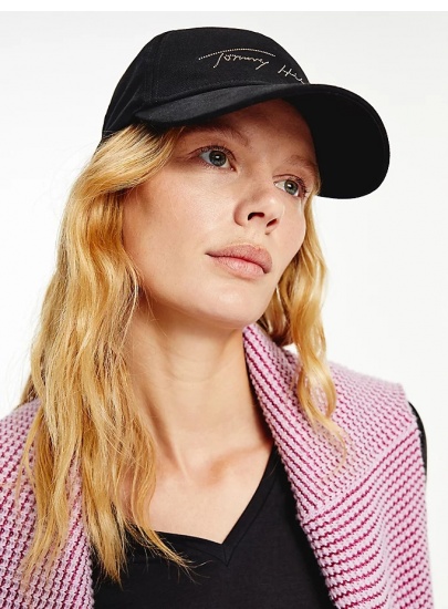 Czapka z Daszkiem TOMMY HILFIGER Lux Feminine Cap AW0AW11140 BDS