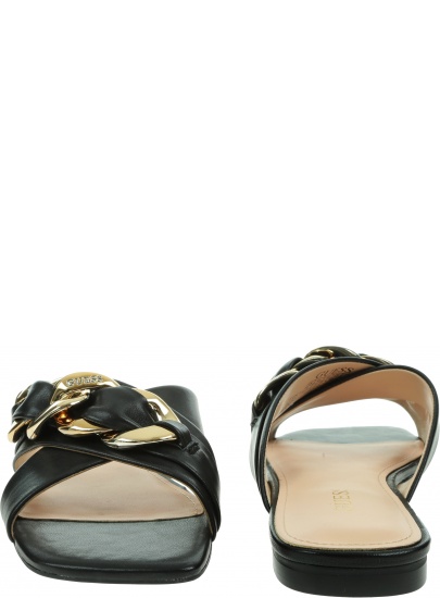Skórzane Klapki GUESS Sameya FL6SAMLEM03 BLACK