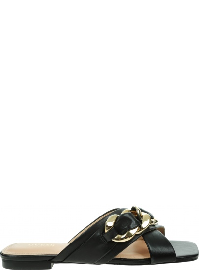 Skórzane Klapki GUESS Sameya FL6SAMLEM03 BLACK
