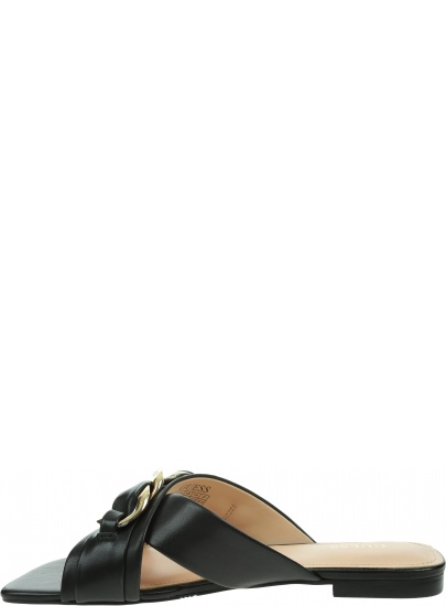 Skórzane Klapki GUESS Sameya FL6SAMLEM03 BLACK