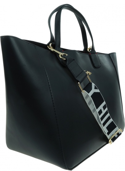 Torebka Na Szerokim Pasku TOMMY HILFIGER Iconic Tommy Satchel AW0AW11348