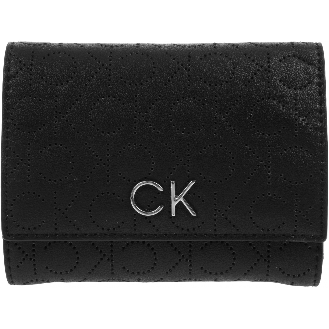 Portfel Damski CALVIN KLEIN Re-Lock Trifold K60K609496 BAX