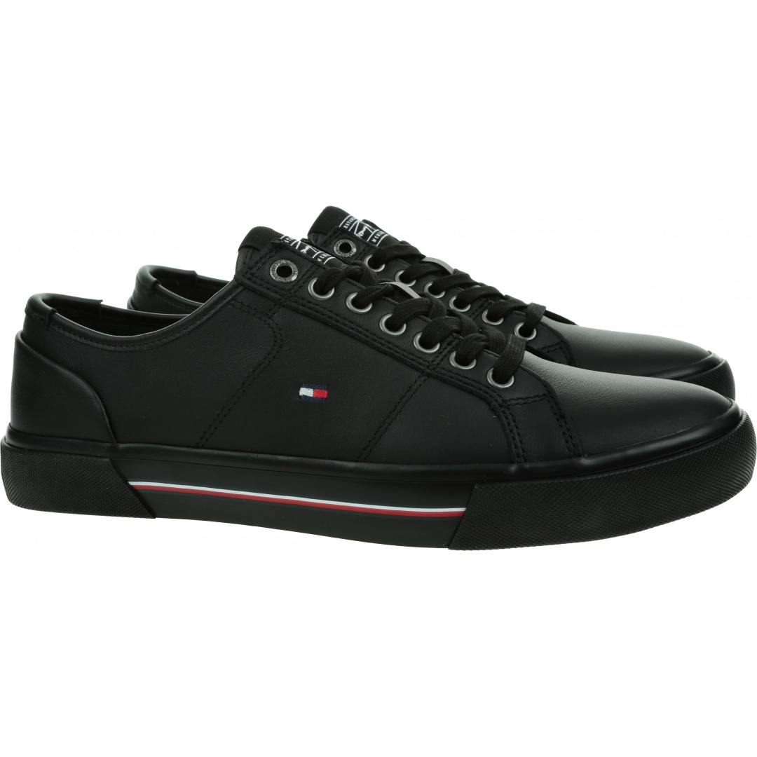 Trampki Męskie TOMMY HILFIGER Core Corporate Leather Vulc FM0FM03999 BDS