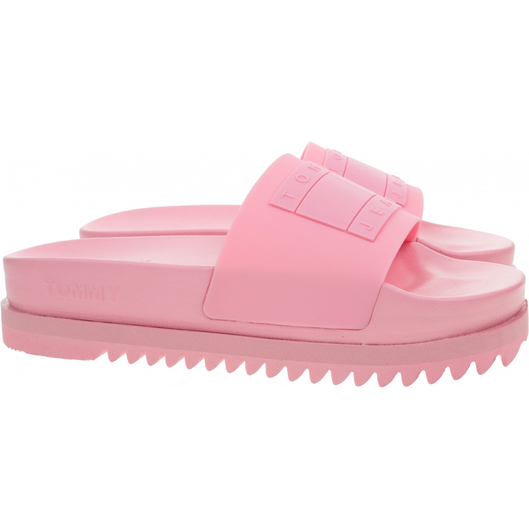 Klapki Damskie TOMMY JEANS Flatform Pool Slide EN0EN01820 THE