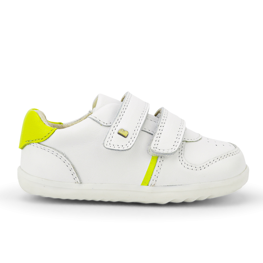 Białe Półbuty BOBUX Riley White + Neon 732111