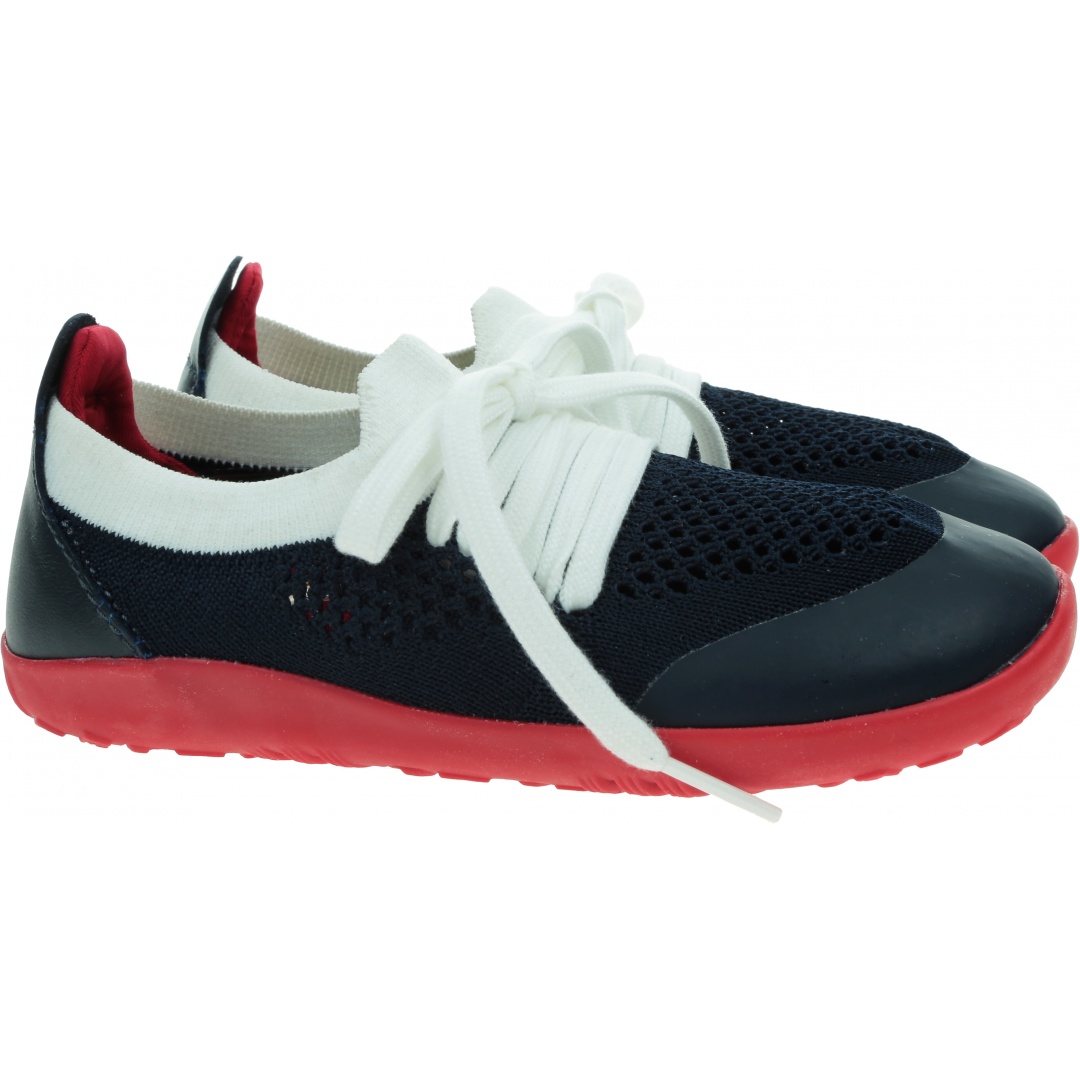 Ultralekkie Buty BOBUX Play Knit Navy + Red 636409e