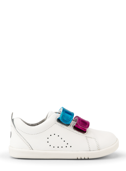 Półbuty BOBUX Grass Court Switch White (Raspberry Metallic + Peacock