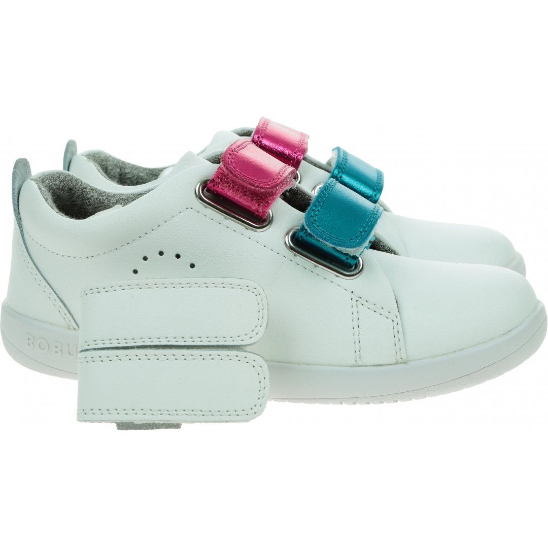 Półbuty BOBUX Grass Court Switch White (Raspberry Metallic + Peacock