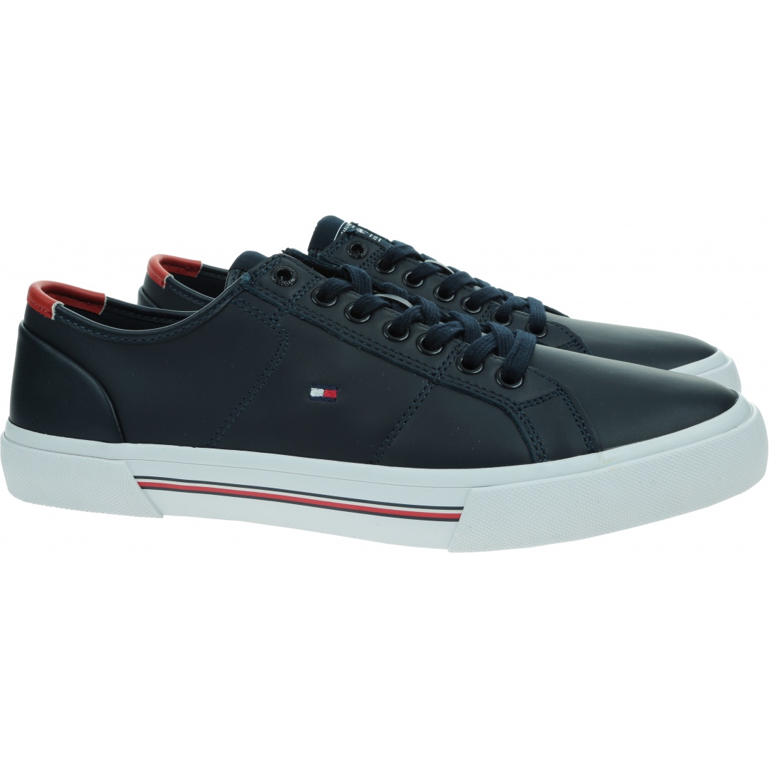 Trampki Męskie TOMMY HILFIGER Core Corporate Leather Vulc FM0FM03999 DW5