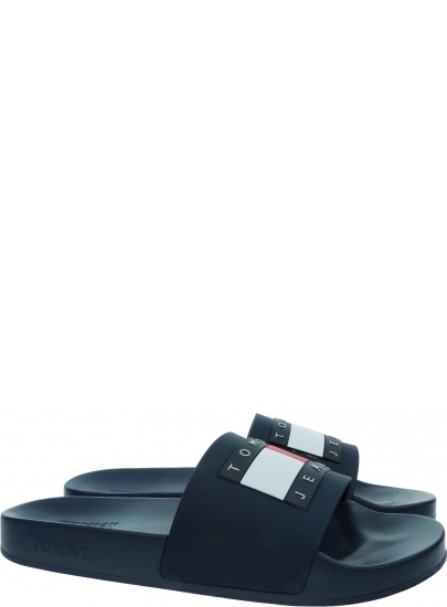 Klapki Damskie TOMMY JEANS Flag Pool Slide EN0EN01889 C87