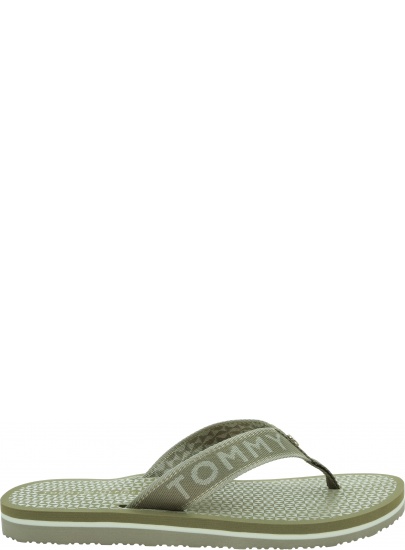Japonki Damskie TOMMY HILFIGER Tommy Shiny Webbing Beach Sandal FW0FW06419