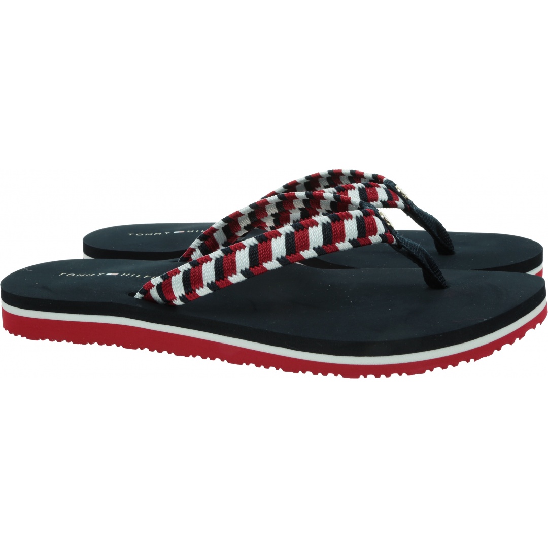 Japonki Damskie TOMMY HILFIGER Woven Webbing Beach Sandal FW0FW06426 DW5