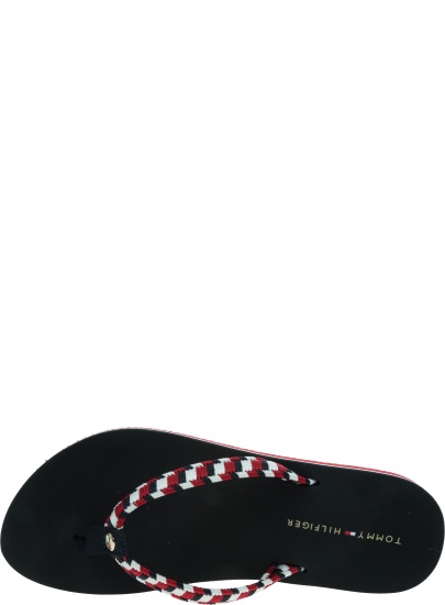 Japonki Damskie TOMMY HILFIGER Woven Webbing Beach Sandal FW0FW06426 DW5