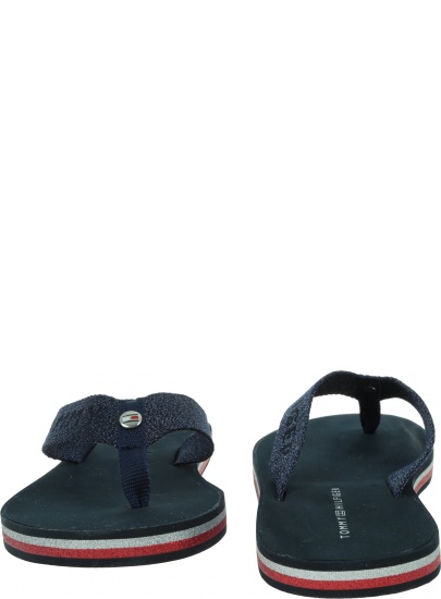 Japonki Damskie TOMMY HILFIGER Th Glitter Wrap Beach Sandal FW0FW06423 DW5