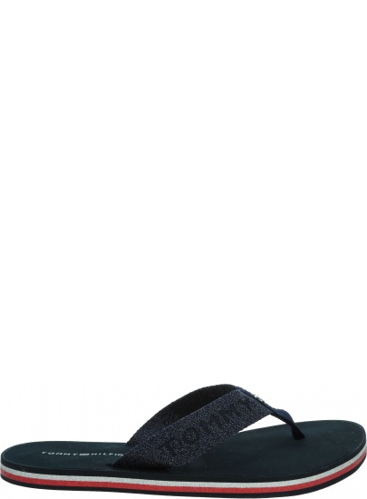 Japonki Damskie TOMMY HILFIGER Th Glitter Wrap Beach Sandal FW0FW06423 DW5