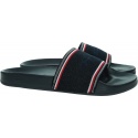 Klapki Damskie TOMMY HILFIGER Essential Shiny Knit Pool Slide FW0FW06311