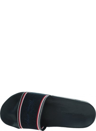 Klapki Damskie TOMMY HILFIGER Essential Shiny Knit Pool Slide FW0FW06311