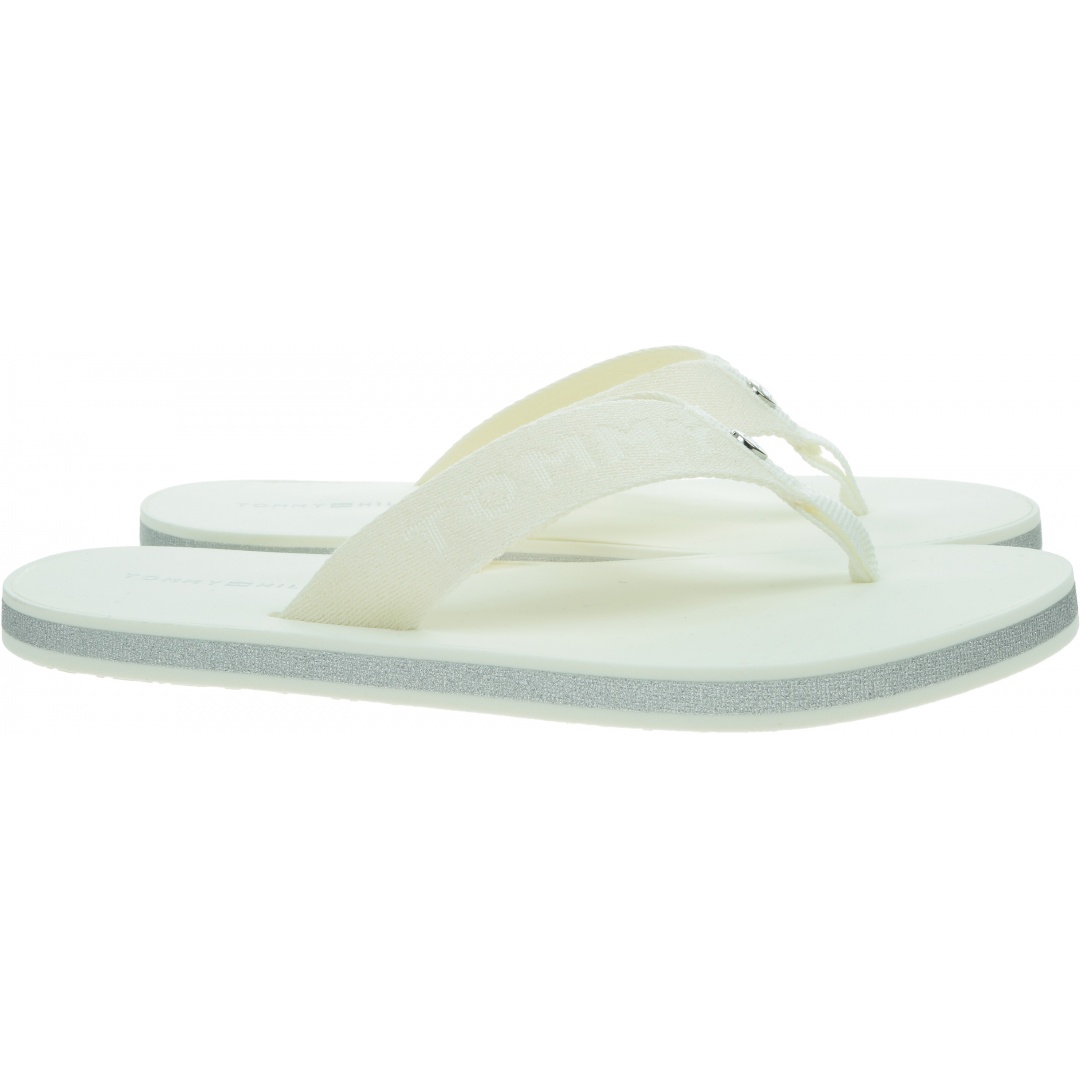Japonki Damskie TOMMY HILFIGER Th Glitter Wrap Beach Sandal FW0FW06423 YBL