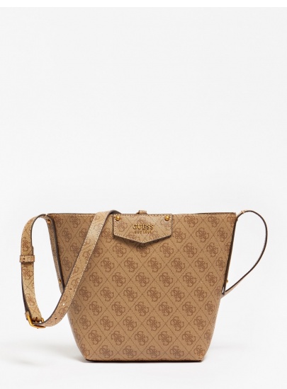 Logowana Torebka GUESS Eco Brenton Bucket HWESB839001 LTL