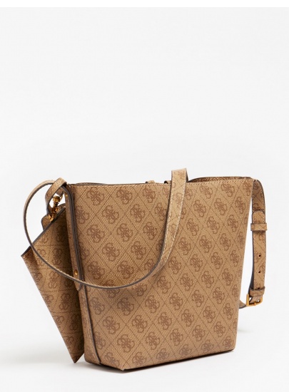 Logowana Torebka GUESS Eco Brenton Bucket HWESB839001 LTL