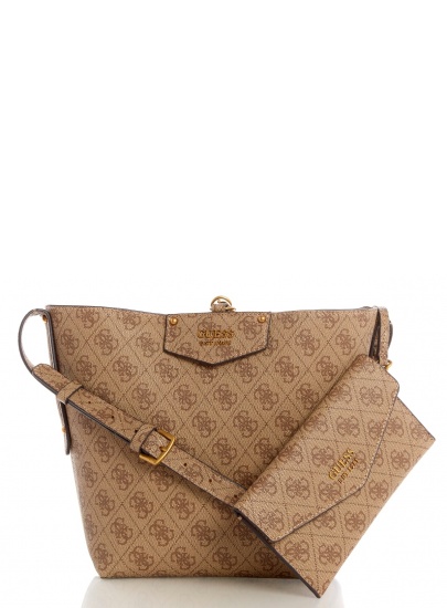 Logowana Torebka GUESS Eco Brenton Bucket HWESB839001 LTL