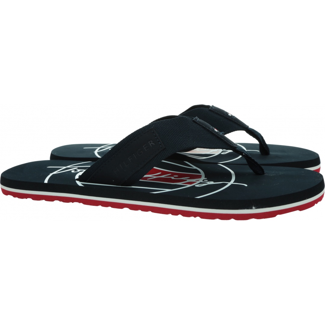 Japonki Męskie TOMMY HILFIGER Embossed Hilfiger FM0FM03982 DW5
