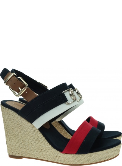 Espadryle TOMMY HILFIGER Essential Tommy High Wedge FW0FW06540 DW5