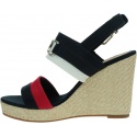 Espadryle TOMMY HILFIGER Essential Tommy High Wedge FW0FW06540 DW5