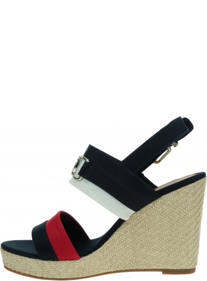 Espadryle TOMMY HILFIGER Essential Tommy High Wedge FW0FW06540 DW5