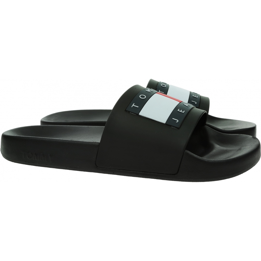 Klapki Męskie TOMMY JEANS Flag Pool Slide EM0EM01021 BDS