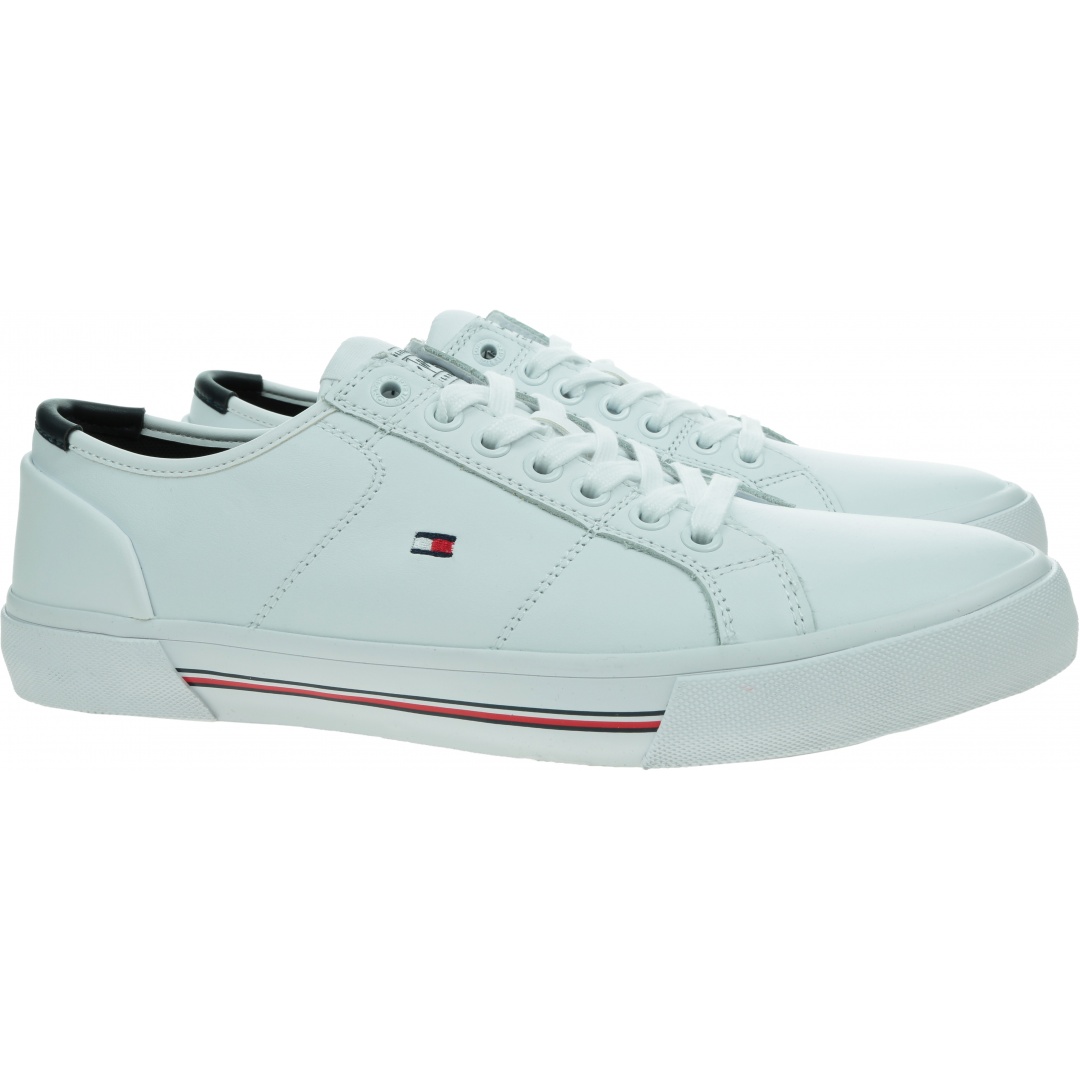 Trampki Męskie TOMMY HILFIGER Core Corporate Leather Vulc FM0FM03999 YBR