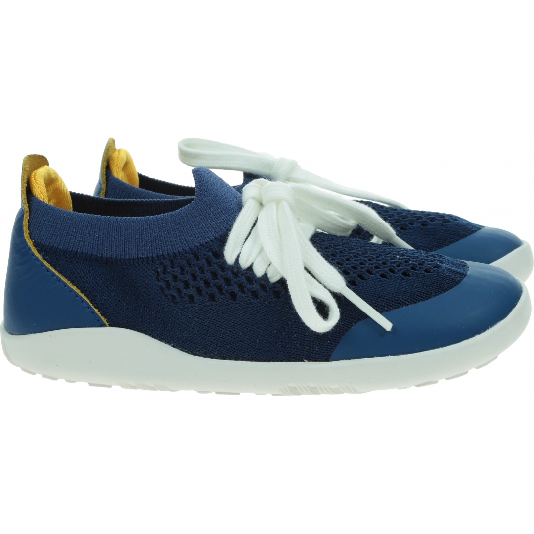 Ultralekkie Buty BOBUX Play Knit Blueberry + Yellow 636406e