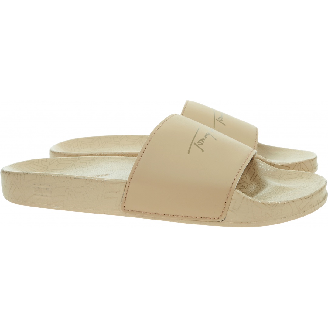 Klapki Damskie TOMMY HILFIGER Tommy Metalic Pool Slide FW0FW06312 ABR