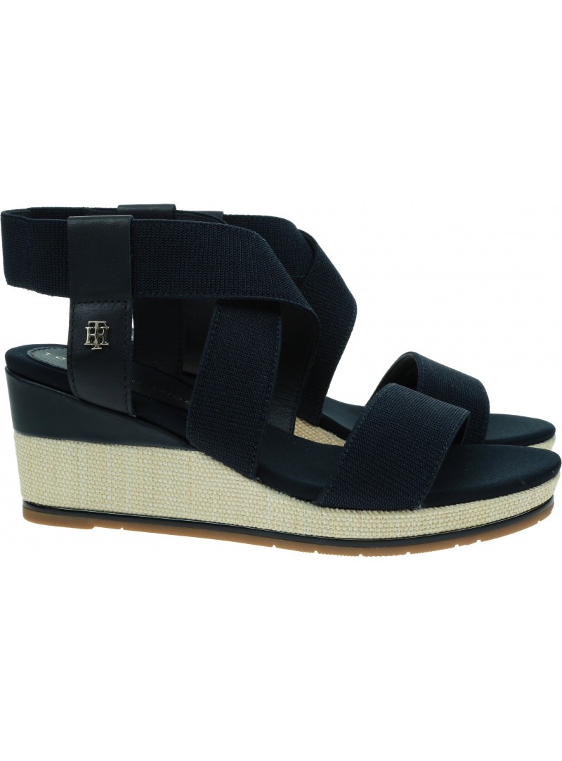 TOMMY HILFIGER Essential Elastic Low Wedge FW0FW06305 DW5